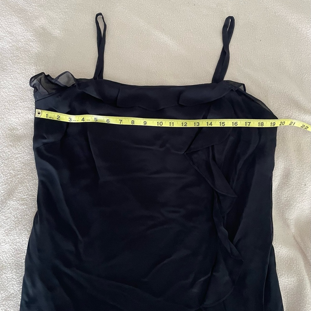 Strappy crepe cocktail dress- vintage - Picture 5 of 9